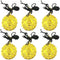 6PCS Pirate Necklace Skull Necklace Toy Funny Hanging Tag Necklace for Child Kids Early Educational Toy Party Favors...