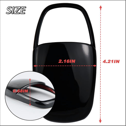 Gear Shift Lever Head Cover Trim Shift Knob Cap Compatible with 2015-2023 Dodge Charger Challenger Sedan Fit Durango SUV 2016-2023 Gear Shift Cove...