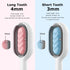 4 in 1 Pet Hair Removal Comb with Gravity Water Tank, Cat Dog Massage Brush Self Cleaning Grooming Wet Comb for Shedding Fur (Long Hair, 2PCS)...
