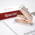 MultiBey Mini Portable Stapler Acrylic Metal Desk Stapler with 26/6 Staples, 18 Sheets Capacity, Small Stapler for Women, Girls, Teenagers (Rose G...