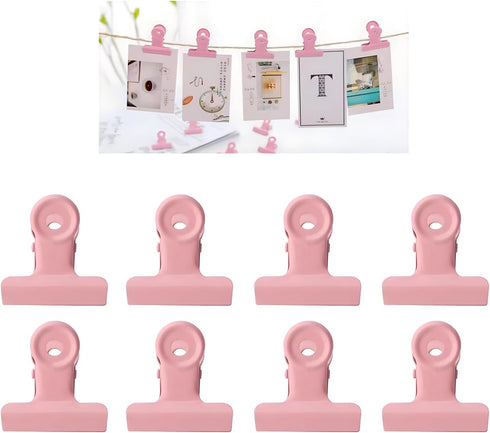 8Pcs Binder Clips Set with Box Binder Clips Binder Clips Sets Paper Clips Binder Clip Mini Binder Clips for Files Papers Home Supplies Student Col...