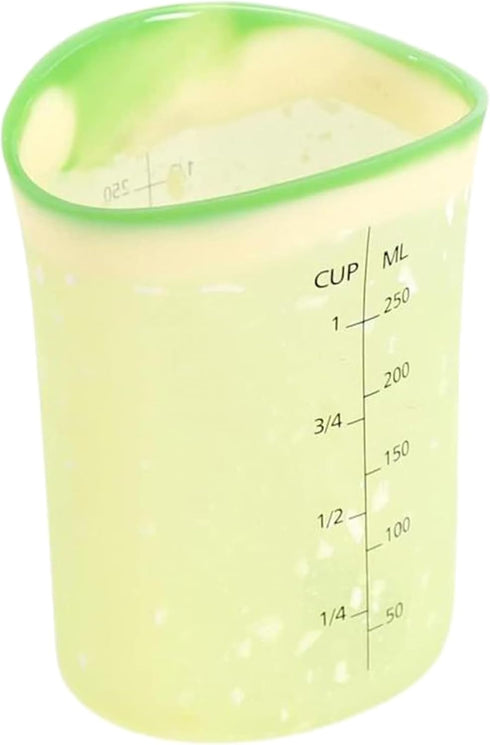 Charles Viancin - Lemon Flexible Silicone Measuring Cup - BPA-Free, Plastic Free, Food-Grade Silicone - Microwave and Dishwasher Safe - 250 ml / 8...