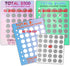 Scratch Off Money Saving Challenge Binder Trackers for 6 Ring A5 Binders,4 Pcs Per Pack...