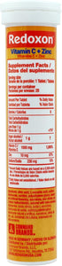 Redoxon Vitamin C + Zinc, Effervescent Tablets of Vitamin C and Zinc, Helps Support Your Immune System, Orange Flavor, 20 Effervescent Tablets, 2....
