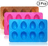 SENHAI 3 Pcs Egg Shape Silicone Molds, 8-Cavity Food-grade Baking Mold for DIY Cake Decoration,Chocolate, Pastry, Muffin, Bread, Ice Cube, Soap - ...