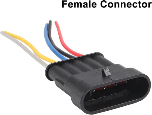 5Pair 5Pin Connector Waterproof Electrical 5 Pin Plug Auto Electrical Wire Connectors Quick Disconnect Automotive Wire Connectors Marine for Car, ...