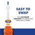 Brilliant Oral Care Kids Sonic Toothbrush Soft Replacement Heads, for Children Ages 5+, Orange, 2 Pack...