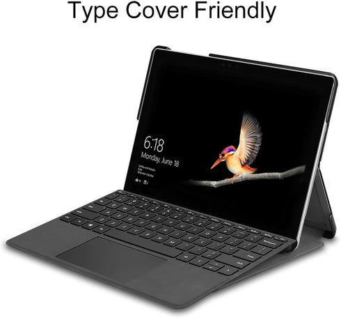 Case for Surface Go 4 2023 /Go 3 2021 /Go 2 2020 /Surface Go 2018, Slim Fit Leather Smart Case Cover with Pencel Holder for Microsoft Surface Go B...