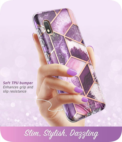 i-Blason Cosmo Series Case for Galaxy A10e, Slim Full-Body Stylish Protective Case with Built-in Screen Protector (Ameth)...