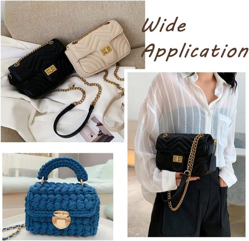 Craftdady 6 Sets Turn Lock Clasp Purse Clutch Closure Bowknot Heart Flower Rectangle Twist Lock Fastener Handbag Bag Hardware Accessory...