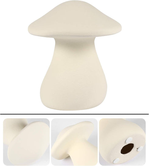 Home Decor Ceramic Garden Mushrooms Figurine Mushroom Statue Ornaments Garden Pots Yard Lawn Decoration 12X10.5CM Mushroom Decor...