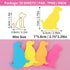 Cute Dog Sticky Notes with Paper Clips, 210 Sheets Cartoon Animal Self-Stick Notes Index Tabs Dog Shape Memo Pads Index Tabs 7 Pack (7 Color)...