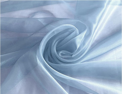 MDS Pack of 5 Yard Sheer Organza Fabric for Wedding Party Home Event Banquet Decorations, Backdrop Curtain Craft Dress Sewing Fashion DIY Crystal ...