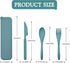 Reusable Utensils Set with Case, 3 Sets Travel Utensils with Case, Portable Knife Fork and Spoon Set for Lunch Box Camping Picnic Work or Daily Us...