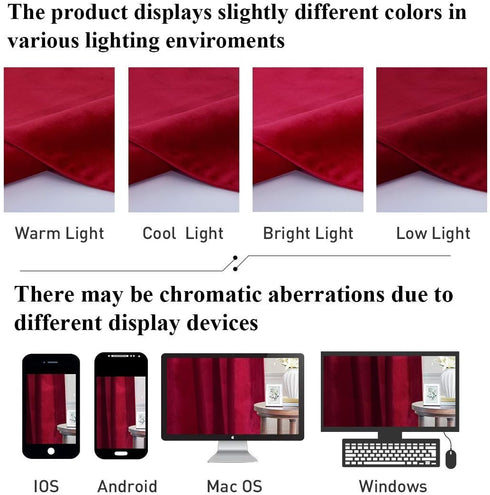 StangH Kitchen Red Scalloped Valance - 18 Inches Stylish Home Decor Thermal Curtain Tiers Room Darkening Velvet Drapes with Rod Pocket for Dining ...