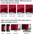 StangH Kitchen Red Scalloped Valance - 18 Inches Stylish Home Decor Thermal Curtain Tiers Room Darkening Velvet Drapes with Rod Pocket for Dining ...