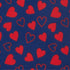 Jacob Alexander Men's Happy Valentine's Day Mini Red Hearts Pattern Pre-Tied Zipper Neck Tie - Dark Blue...