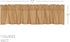 VHC Brands Simple Life Flax Khaki Country Farmhouse Kitchen Window Curtain Valance 16x72...