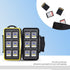 12 Slots SD Card Case Holder, SD Card Holder SD Card Organizer SD Card Storage Water-Resistant Anti-Shock SD/SDHC/SDXC Card Holder Storage with Ca...