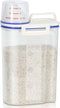 TBMax Rice Container 4 Lbs / 2 Kg Rice Dispenser with Measuring Cup, BPA-Free Plastic Kitchen Pantry Food Storage Holder for Oatmeal Flour Grain, ...