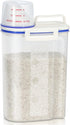 TBMax Rice Container 4 Lbs / 2 Kg Rice Dispenser with Measuring Cup, BPA-Free Plastic Kitchen Pantry Food Storage Holder for Oatmeal Flour Grain, ...