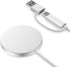 Meifigno Magnetic Wireless Charger with 5ft Dual Charging Port Cable, 15W Max Fast Mag Safe Charging Pad for iPhone 15 14 13 12 Pro Max Plus Mini,...