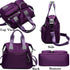 Women Ladies Multipocket Nylon Hobo Top-handle Bags Shoulder Crossbody Bag Totes Satchels Handbags and Purses…...