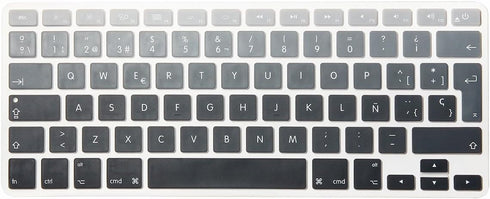 HRH Spanish Silicone Keyboard Cover Skin for MacBook Air 13,for MacBook Pro 13/15/17 (with or w/Out Retina Display, 2015 or Older Version),for iMa...