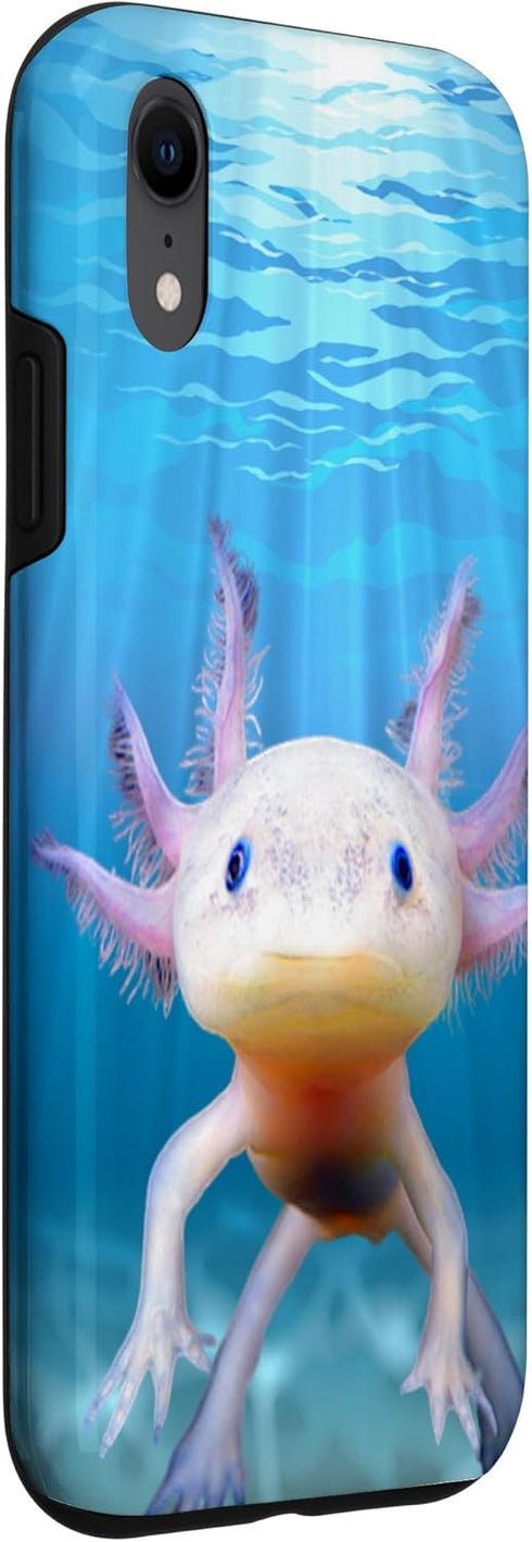 iPhone XR Axolotl Mexican Walking Fish Cute Amphibian Axolotl Case...