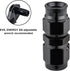 EVIL ENERGY 3AN PTFE Hose End Fitting Straight Black for PTFE Hose Only 2PCS...
