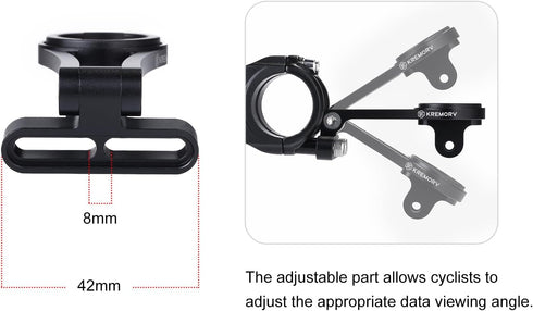 Bike Mount Adjustable Out Front Extended Bicycle Computer Mount for Garmin Edge...