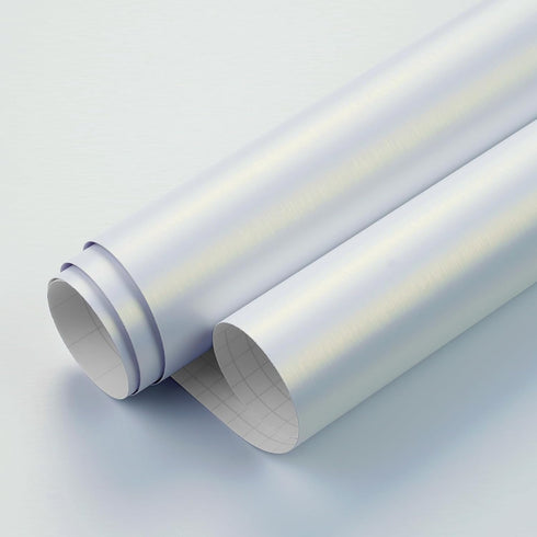 LACHEERY White Stainless Steel Contact Paper for Fridge Peel and Stick Metallic Wallpaper Kitchen Removable Heat Resistant White Contact Paper for...