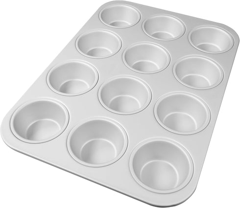 Fat Daddio's Anodized Aluminum Standard Muffin Pan, 11.2 x 15.8 Inch...