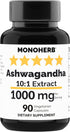 Ashwagandha Extract 1000 mg - 90 Vegetarian Capsules...