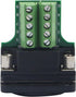 QIANRENON DB9 Panel Mount Terminal RS232 Serial to Terminal Female Adapter Connector Breakout Board, 9 Pin Welding-Free D-Type Connector,Black...