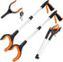 2-Pack Grabber Reacher Tool,32 Inch Extra Long Foldable Pick Up Stick with Strong Grip Magnetic,360°Rotating Anti-Slip Jaw,Trash Claw Grabber Tool...