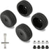 4 Pack 12mm Hex Wheels and Tires Set with Locknuts and Wrench for RC 1/10 On Road Racing Touring Car...
