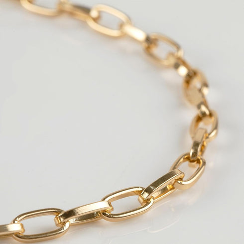 UMAOKANG 10 Meters Paperclip Chain for Jewelry Making Gold Plated Aluminum Jewelry Chains Bulk Unwelded Oval Paperclip Link Chain Necklace Bracele...