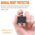 15Amp Electric Button Breaker 125/250V AC 50V DC Push Button Circuit Breaker Thermal Overload Protector with Manual Reset, for Power Strips - 4PCS...