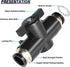 TAILONZ PNEUMATIC 4mm OD Ball Valve Air Flow Control Valve Push to Connect Fitting BVU-4?Pack of 3?...