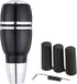 Arenbel 4" Automatic Push Button Gear Shift Knob Polished Aluminum Car Lever Stick Shifter Handle Fit Most Auto Transmission Vehicles, Black...