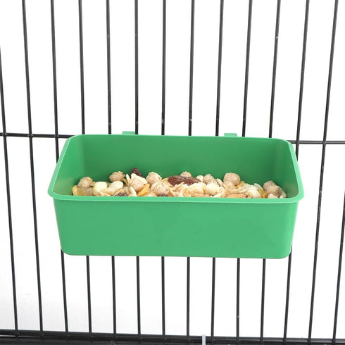 2 Pcs Pet Bird Parrot Food Bowls Small Animal Feeder Bowl Basic Dish Convenient Hanging Container for Small Bird Parrot...