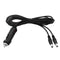 Car Connection Power Cord Car Cigarette Lighter Male to 2 DC Plug Power Adapter Male Extension Cord DC Charger Cable for Camera CCTV GPS Unit Mini...
