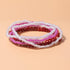 Pingyongchang Stackable Multi Layer Bohemian Bead Bracelet For Women Handmade Colorful Beads Layered Stretch Multilayer Bangles Bracelets Beach An...