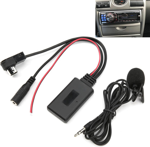 Bluetooth Aux Adapter? Bluetooth Aux Cable Audio Visual Equipment? Bluetooth 5.0 Aux Cable Adapter With Microphone Handsfree Fit For Alpine Cda-98...
