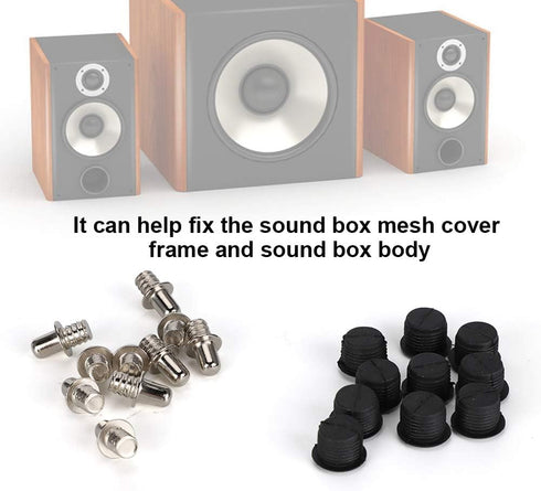 10 Pairs Snap Fastener Metal Speaker Grill Guides Speaker Fixing Button Speaker Fasteners Speaker Snap Fastener Sound Box Mesh Cover Frame Speaker...
