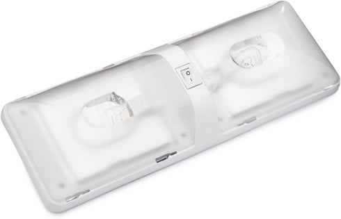 Lumitronics RV Euro-Style Interior 12V Ceiling Double Dome Light...