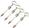 4Pcs Silver Bow and Arrow Key chain Arrow Keyring Boho Keychain Archer Gift Crossbow Bow Jewelry Archery Beading and Jewelry Findings Men's Keyrin...