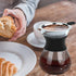 Pour Over Coffee Maker, Portable Drip Coffee Brewer with Reusable Stainless Steel Conical Filter, Glass Carafe Pot with Silicone Protective Cover ...
