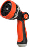 High Pressure Garden Hose Nozzle Sprayer Heavy Duty -10 Spray Pattern Water Hose Nozzle for Outdoor, THUMB CONTROL On Off Valve,Hose Head Attachme...